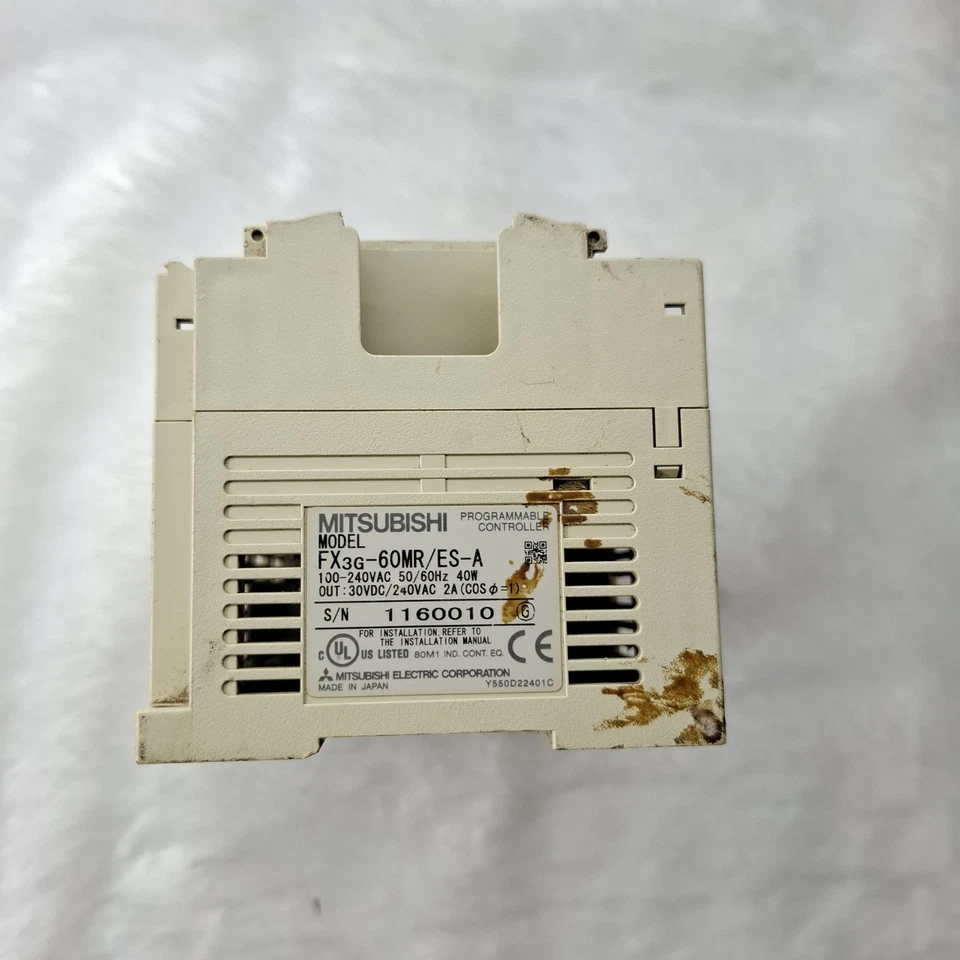 COSMETIC DAMAGED MITSUBISHI FX3G-60MR/ES-A PROGRAMMABLE CONTROLLER FX3G60MRESA